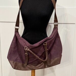 Large Purple Travel Beach Overnight Bag Clothes Toiletry Bag